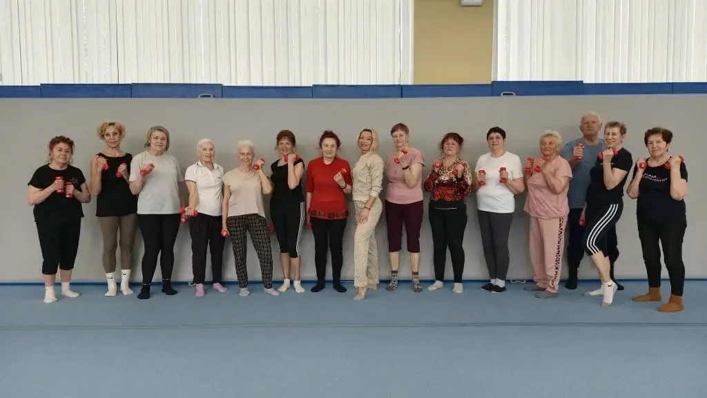 👵👴🏻Занятие по силовой гимнастике в спортивной школе «Трудовые резервы»